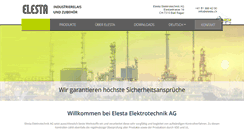 Desktop Screenshot of elesta.ch