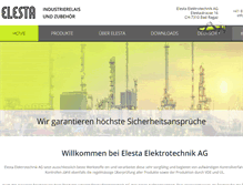 Tablet Screenshot of elesta.ch