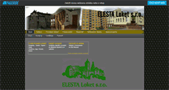 Desktop Screenshot of elesta.cz